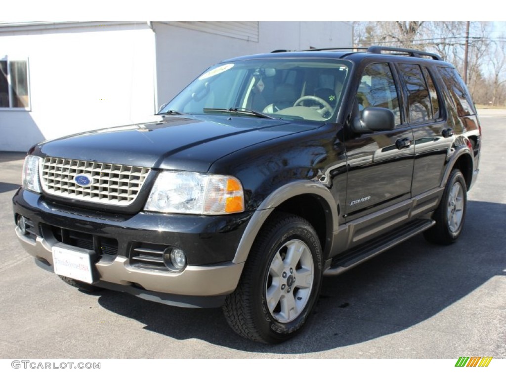 2004 Explorer Eddie Bauer 4x4 - Black / Medium Parchment photo #1