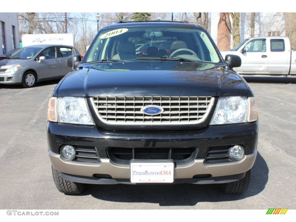 2004 Explorer Eddie Bauer 4x4 - Black / Medium Parchment photo #15