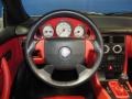 1999 Mercedes-Benz SLK Salsa Red Interior Steering Wheel Photo