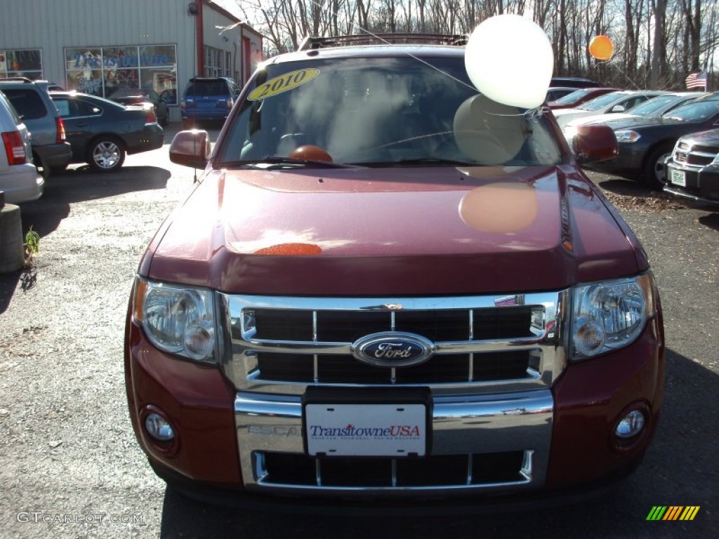2010 Escape Limited 4WD - Sangria Red Metallic / Charcoal Black photo #21