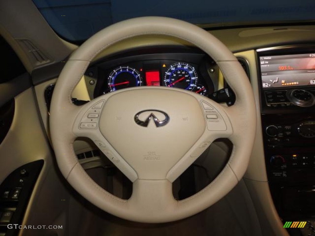 2008 Infiniti EX 35 AWD Wheat Steering Wheel Photo #63359661