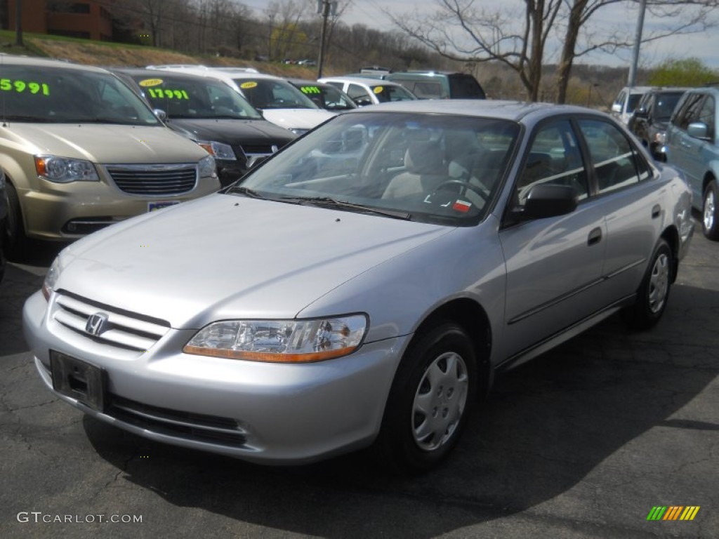 2001 Accord DX Sedan - Satin Silver Metallic / Quartz Gray photo #1
