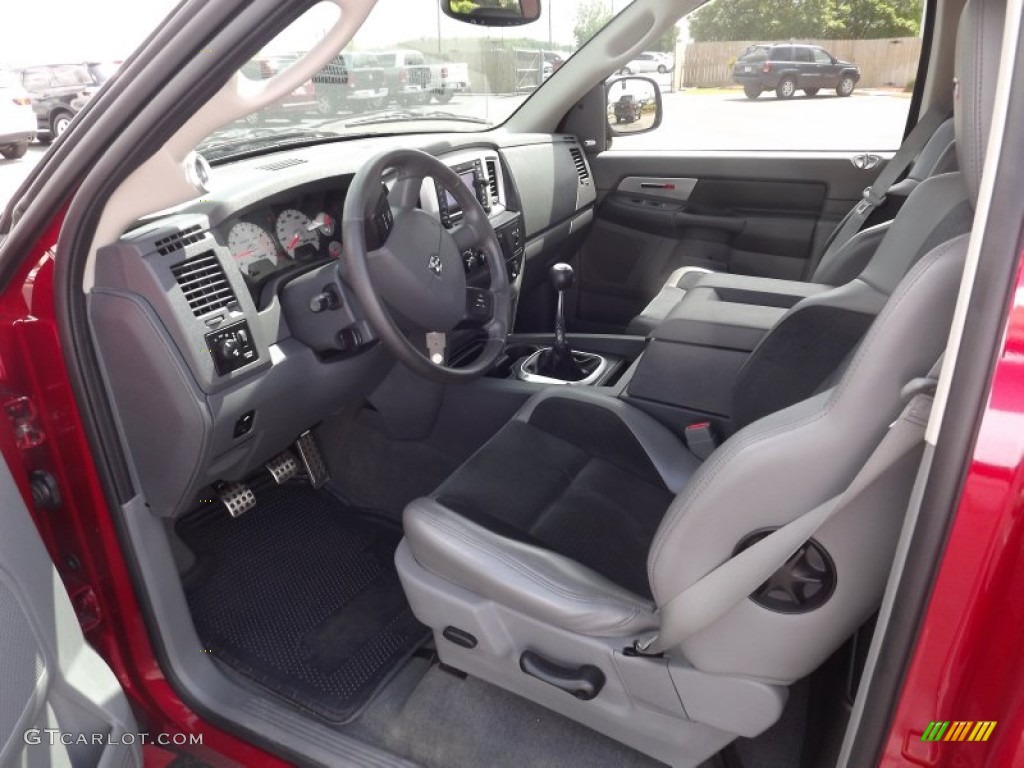 Medium Slate Gray Interior 2006 Dodge Ram 1500 SRT-10 Regular Cab Photo #63360632