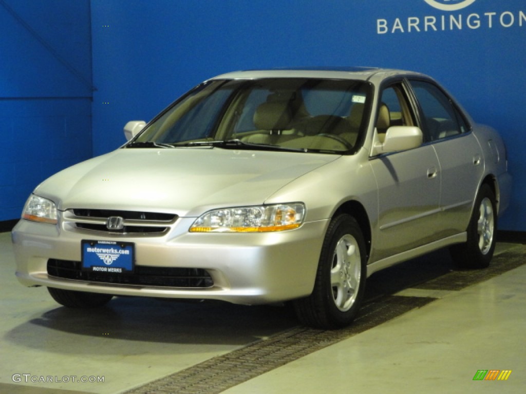 1999 Accord EX V6 Sedan - Satin Silver Metallic / Gray photo #3