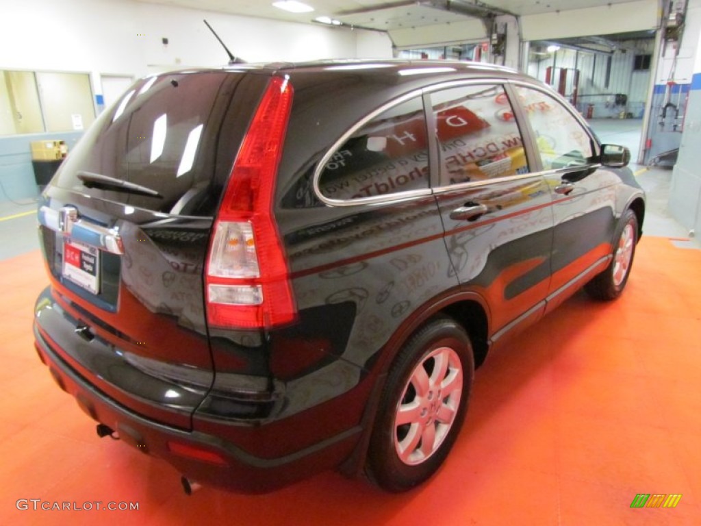 2009 CR-V EX 4WD - Crystal Black Pearl / Ivory photo #9