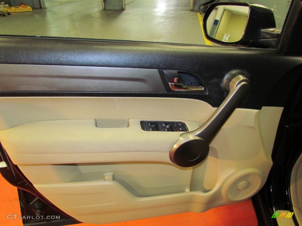 2009 CR-V EX 4WD - Crystal Black Pearl / Ivory photo #14