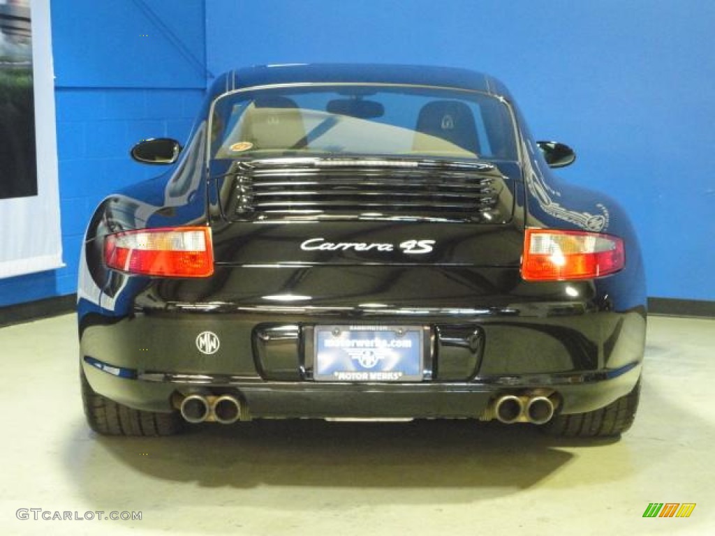 2008 911 Carrera 4S Coupe - Black / Black photo #9