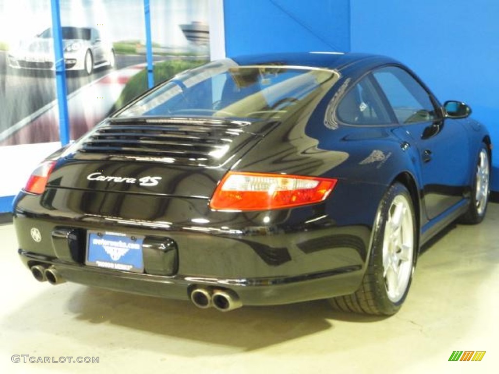 2008 911 Carrera 4S Coupe - Black / Black photo #10