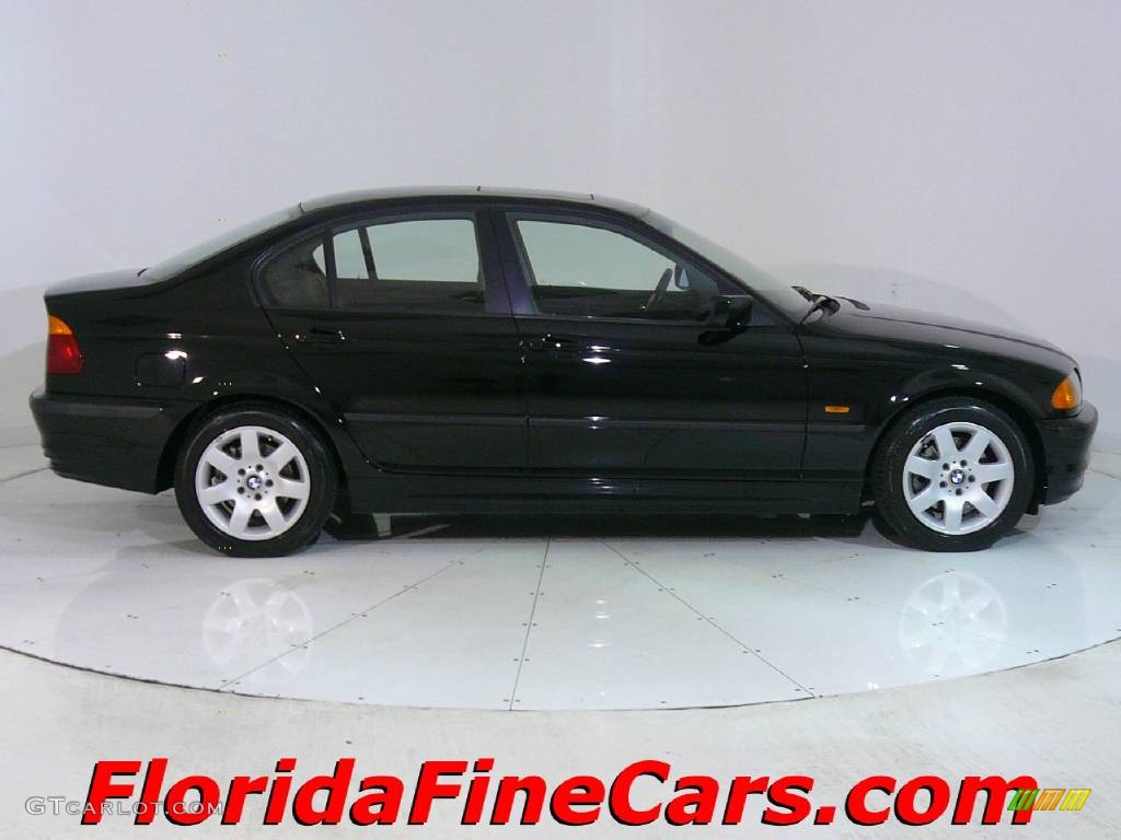 2001 3 Series 325i Sedan - Jet Black / Black photo #4