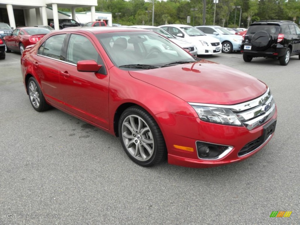 2010 Fusion SEL - Red Candy Metallic / Charcoal Black photo #1