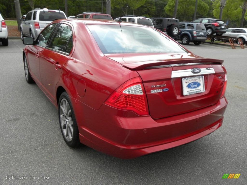 2010 Fusion SEL - Red Candy Metallic / Charcoal Black photo #16