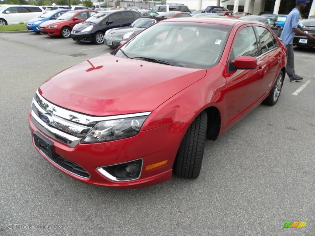2010 Fusion SEL - Red Candy Metallic / Charcoal Black photo #20