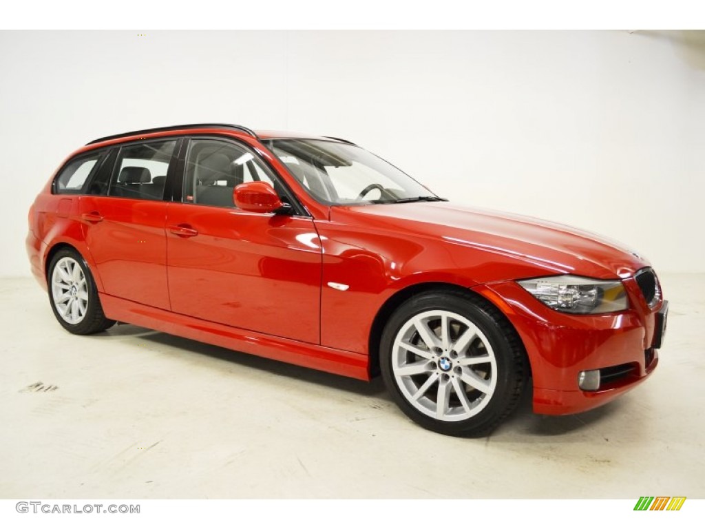 2011 3 Series 328i Sports Wagon - Crimson Red / Gray Dakota Leather photo #2