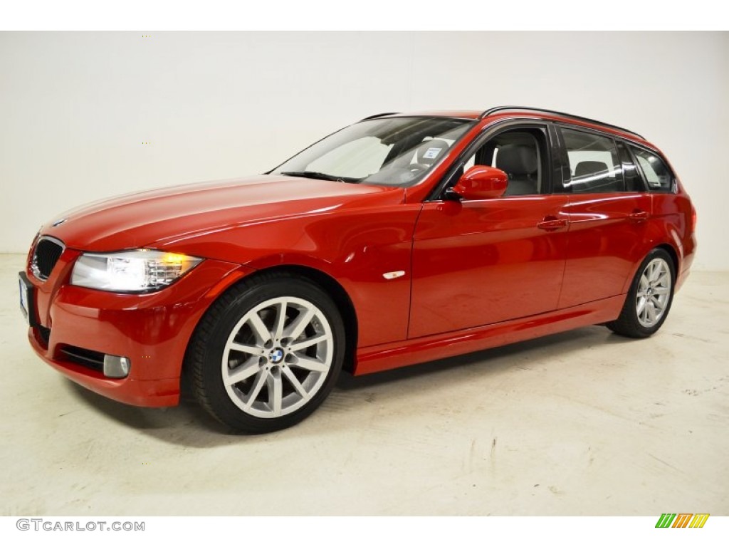 2011 3 Series 328i Sports Wagon - Crimson Red / Gray Dakota Leather photo #8