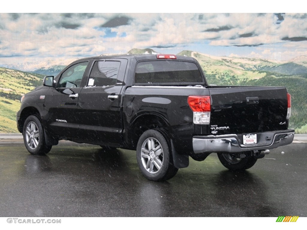 2012 Tundra Limited CrewMax 4x4 - Black / Sand Beige photo #2