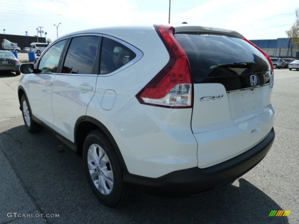 2012 CR-V EX 4WD - White Diamond Pearl / Beige photo #3