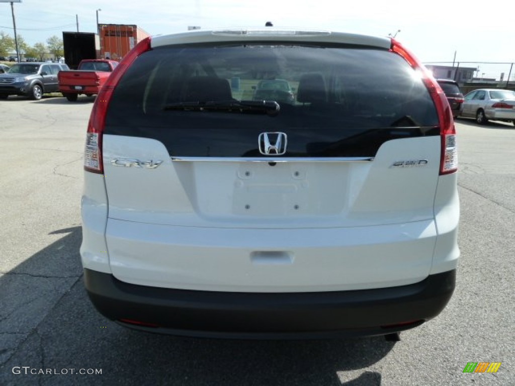 2012 CR-V EX 4WD - White Diamond Pearl / Beige photo #4