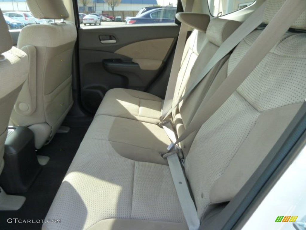 2012 CR-V EX 4WD - White Diamond Pearl / Beige photo #11