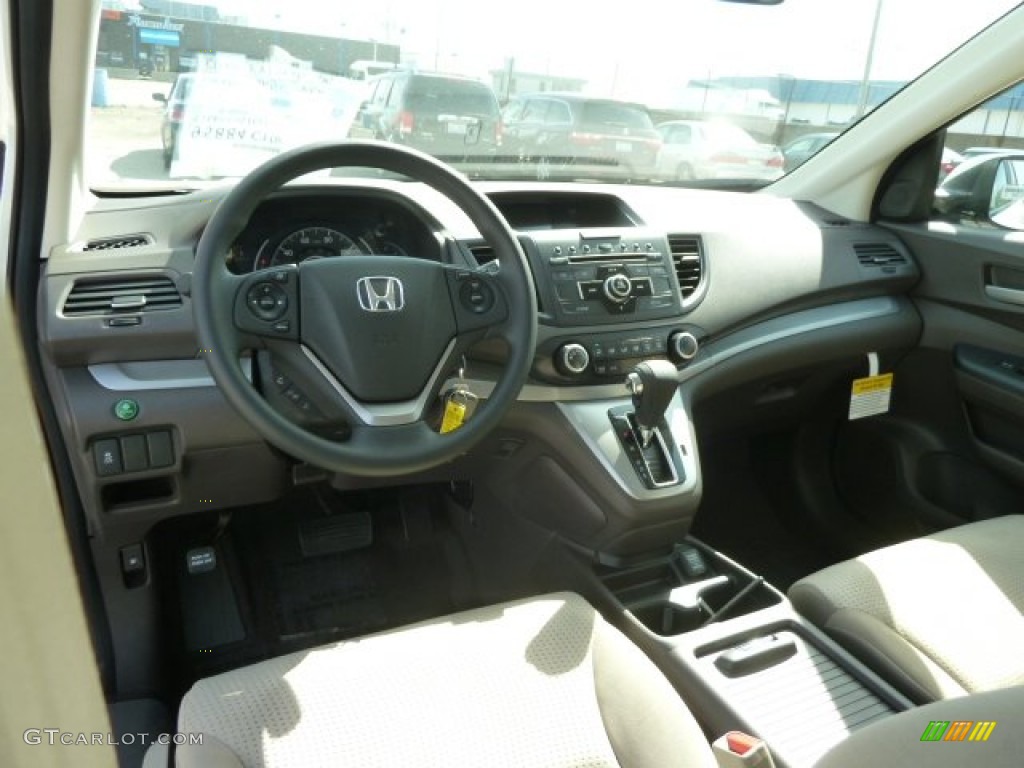 2012 CR-V EX 4WD - White Diamond Pearl / Beige photo #12