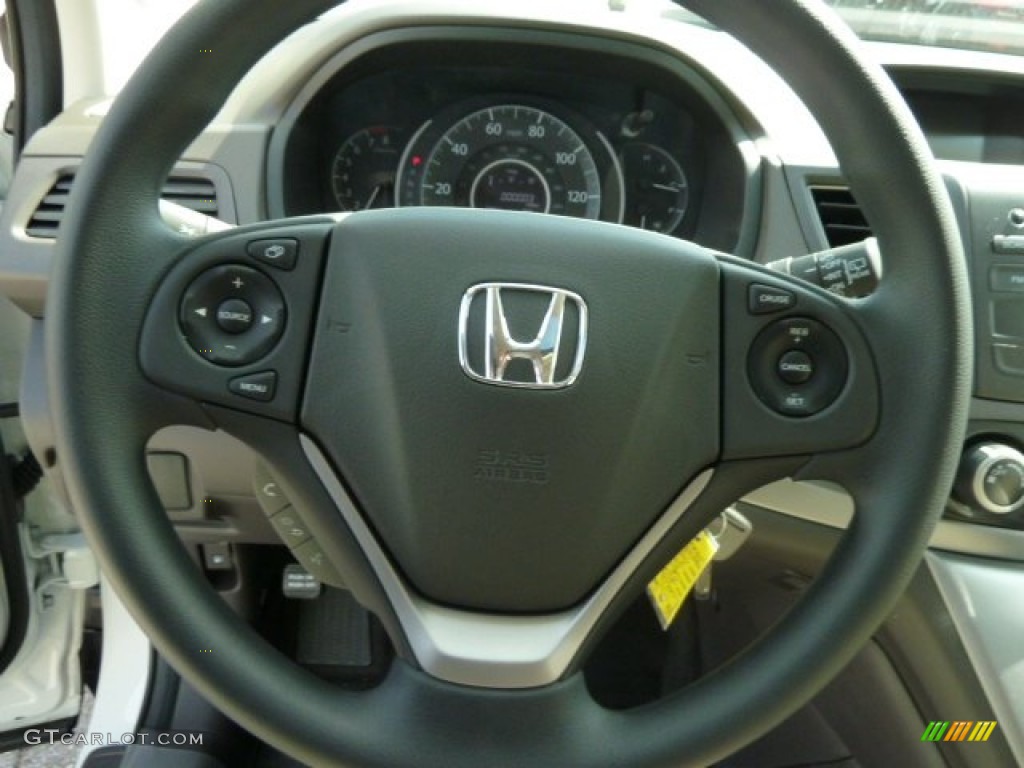2012 CR-V EX 4WD - White Diamond Pearl / Beige photo #17