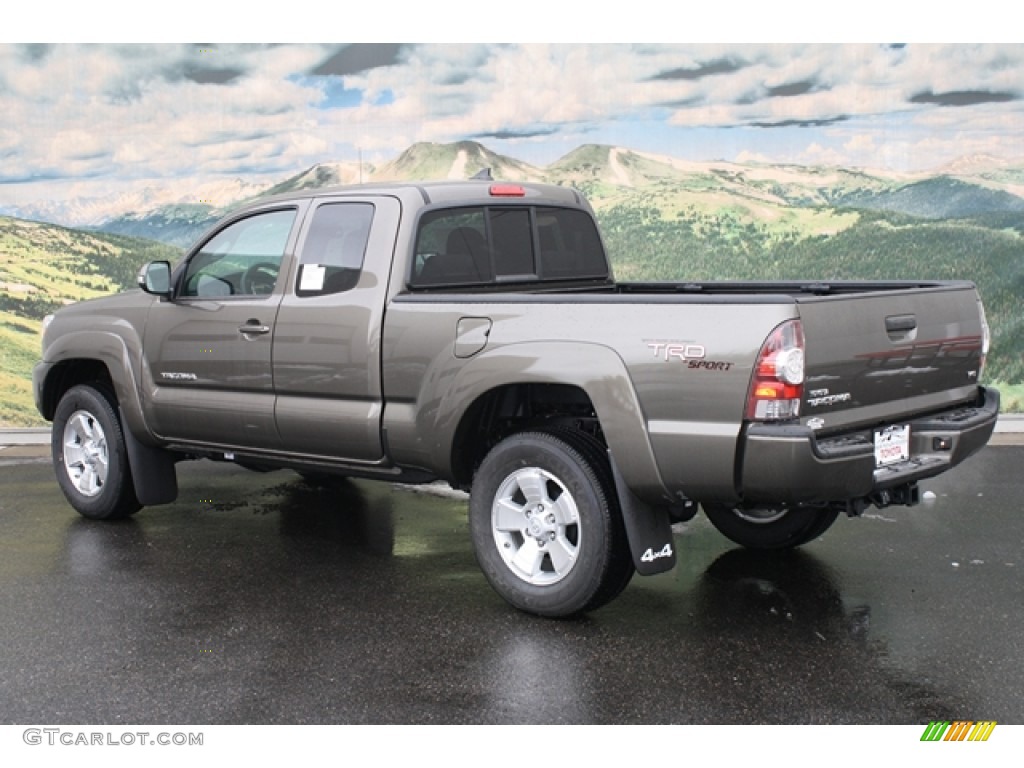 2012 Tacoma V6 TRD Sport Access Cab 4x4 - Pyrite Mica / Graphite photo #2