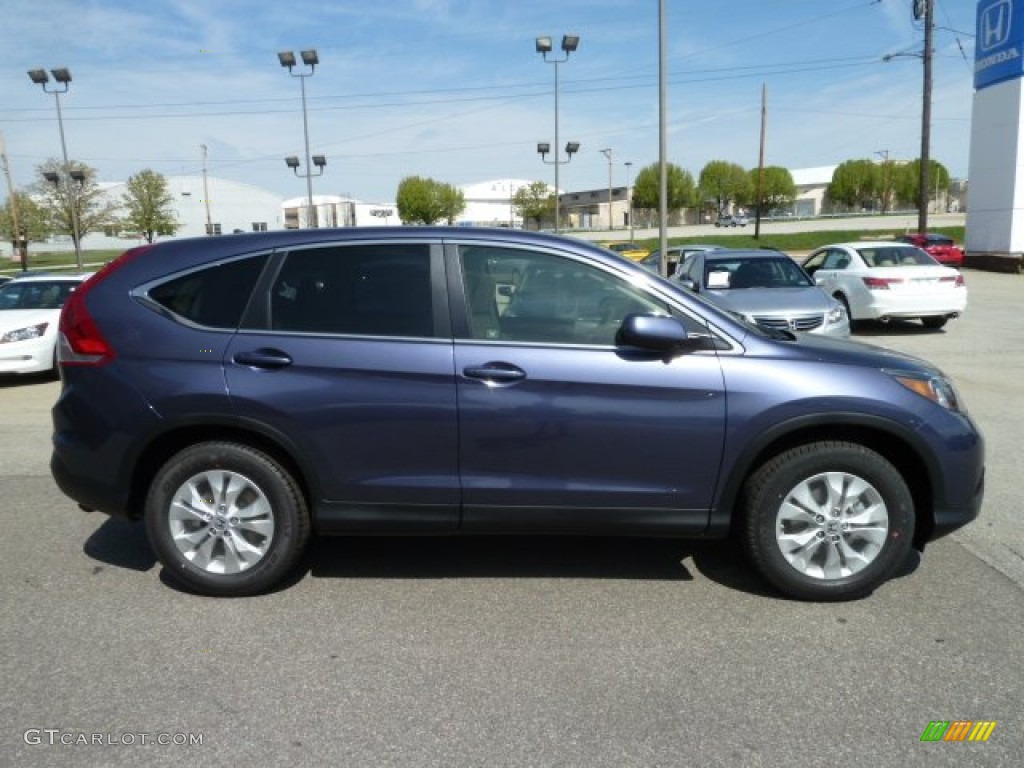 2012 CR-V EX 4WD - Twilight Blue Metallic / Gray photo #6