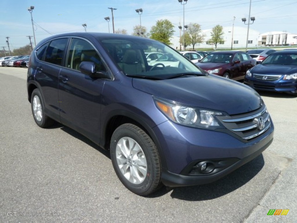 2012 CR-V EX 4WD - Twilight Blue Metallic / Gray photo #7