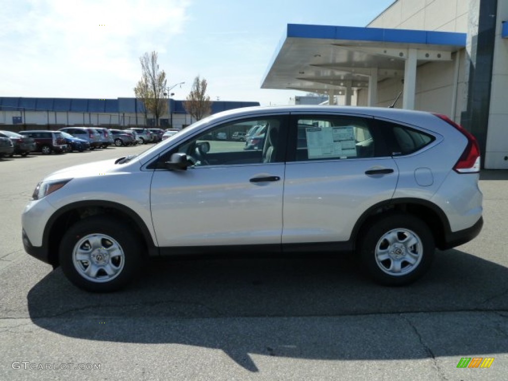 2012 CR-V LX 4WD - Alabaster Silver Metallic / Gray photo #2