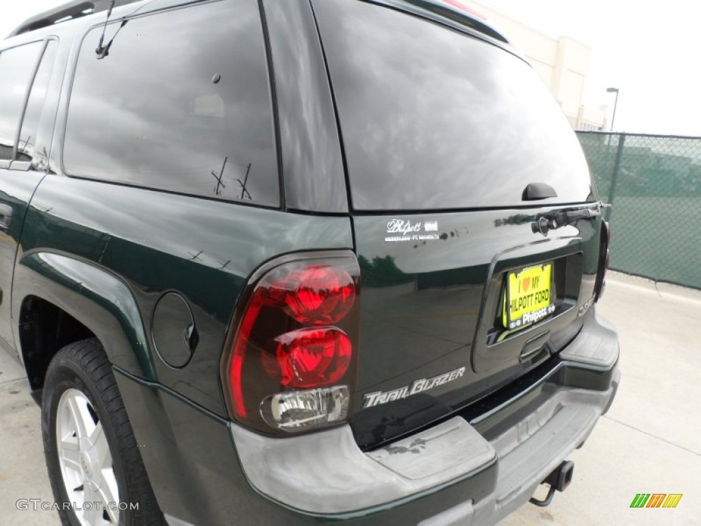 2003 TrailBlazer EXT LT - Dark Green Metallic / Medium Pewter photo #17