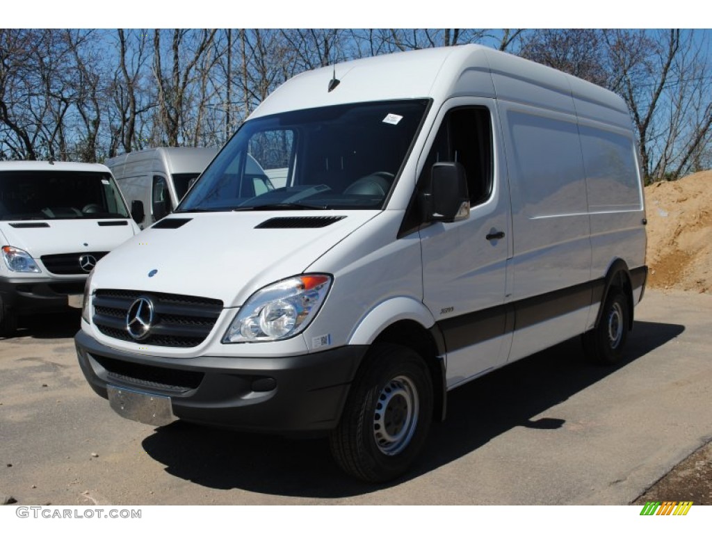 2012 Sprinter 2500 High Roof Cargo Van - Arctic White / Lima Black Fabric photo #1