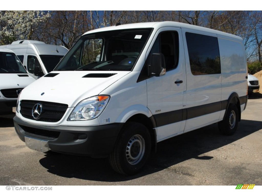2012 Sprinter 2500 High Roof Crew Van - Arctic White / Lima Black Fabric photo #1