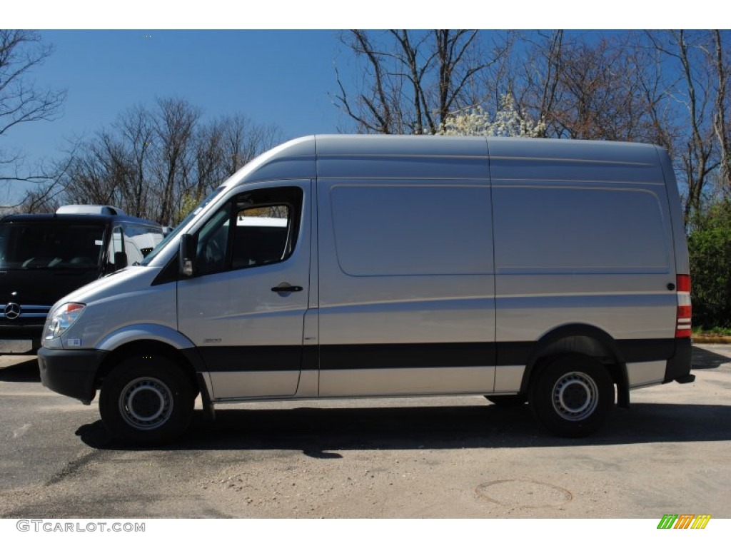 Brilliant Silver Metallic 2012 Mercedes-Benz Sprinter 2500 High Roof Cargo Van Exterior Photo #63371989