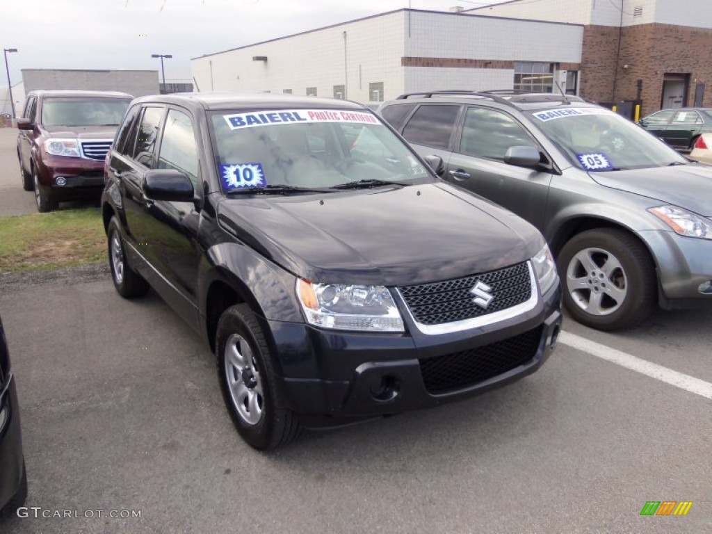 2010 Grand Vitara Premium 4x4 - Black Pearl / Beige photo #1