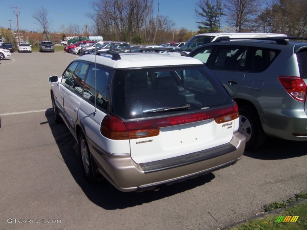 1999 Legacy Outback Wagon - Glacier White / Gray photo #3