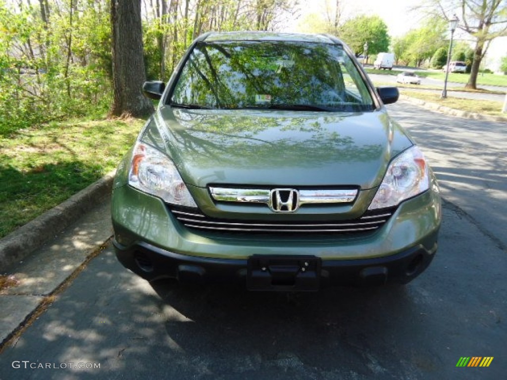 2008 CR-V EX 4WD - Green Tea Metallic / Ivory photo #2