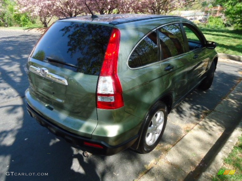 2008 CR-V EX 4WD - Green Tea Metallic / Ivory photo #7