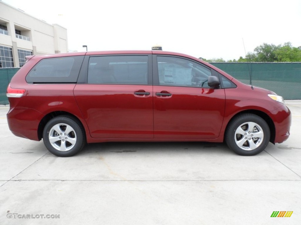 Salsa Red Pearl 2012 Toyota Sienna Standard Sienna Model Exterior Photo #63375694