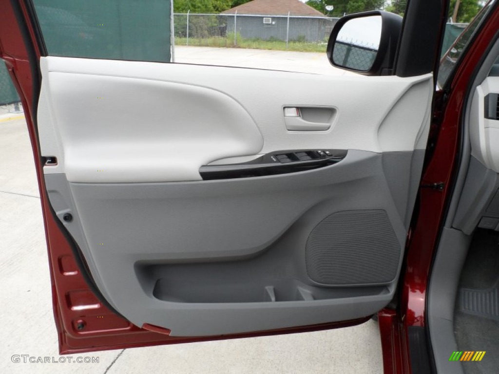 2012 Toyota Sienna Standard Sienna Model Light Gray Door Panel Photo #63375827