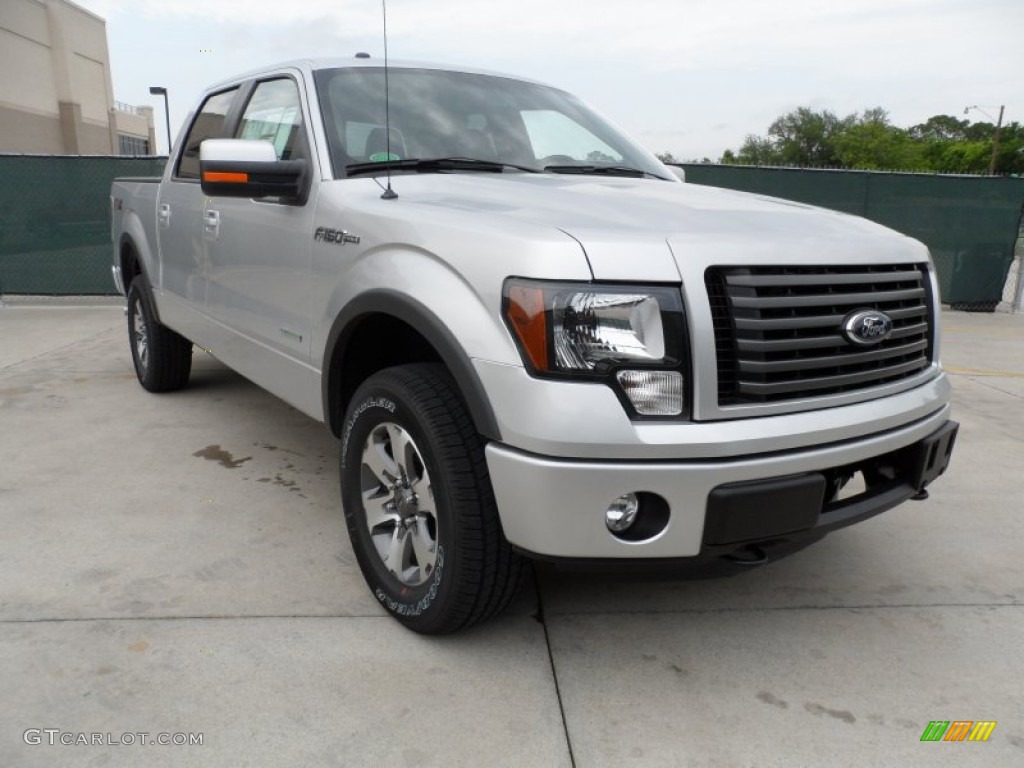 2012 F150 FX4 SuperCrew 4x4 - Ingot Silver Metallic / Black photo #1