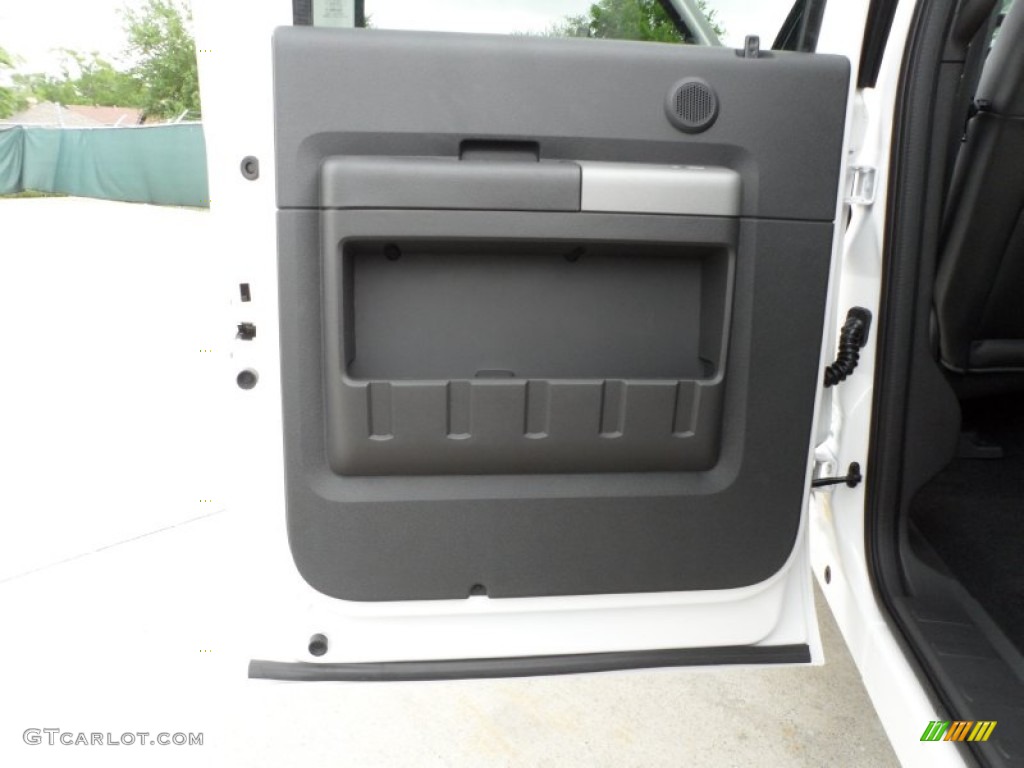 2012 F250 Super Duty Lariat Crew Cab 4x4 - White Platinum Metallic Tri-Coat / Black photo #21