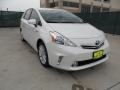 2012 Blizzard White Pearl Toyota Prius v Five Hybrid  photo #1