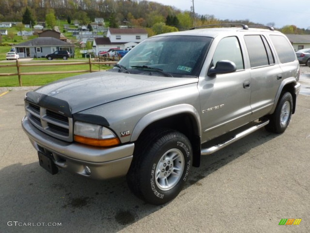 2000 Durango SLT 4x4 - Bright Platinum Metallic / Mist Gray photo #1