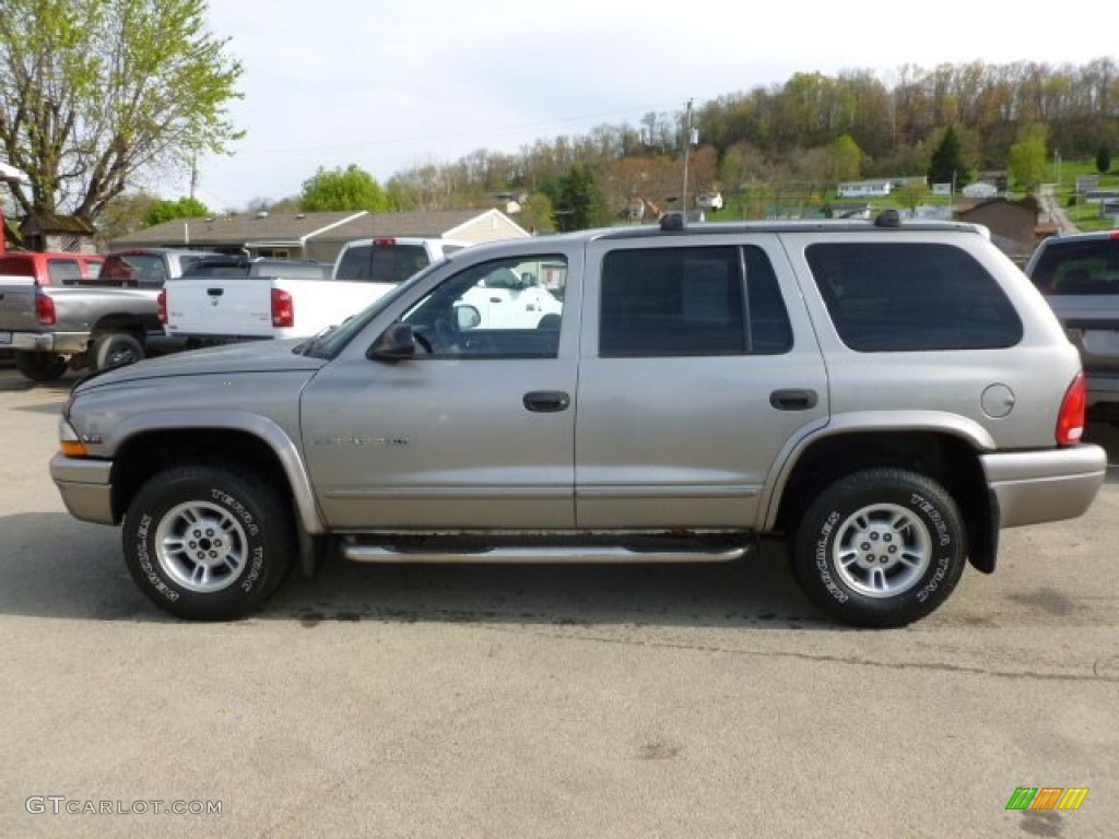2000 Durango SLT 4x4 - Bright Platinum Metallic / Mist Gray photo #2