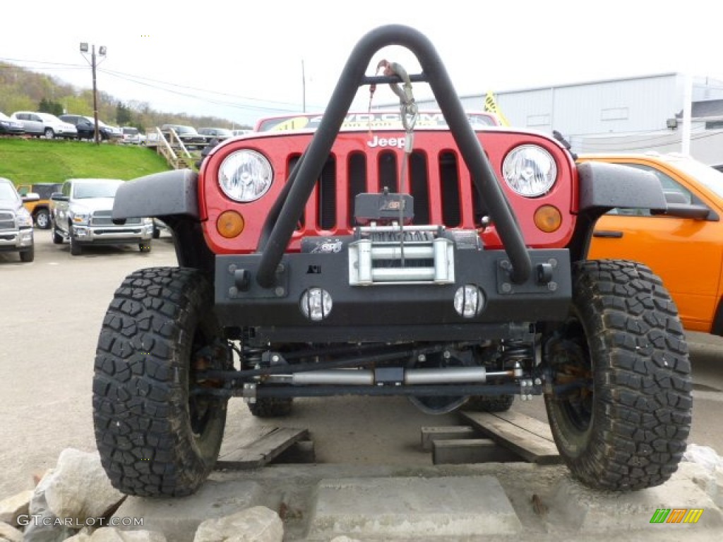 2011 Wrangler Rubicon 4x4 - Flame Red / Black photo #2