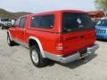 2001 Flame Red Dodge Dakota SLT Quad Cab 4x4  photo #3