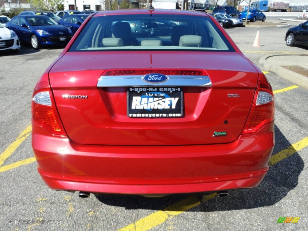2010 Red Candy Metallic Ford Fusion Sel V6 63319993 Photo 6