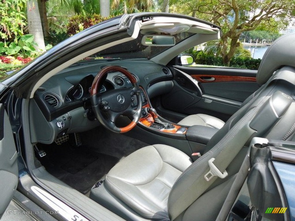 Charcoal Interior 2003 Mercedes-Benz SL 500 Roadster Photo #63380432