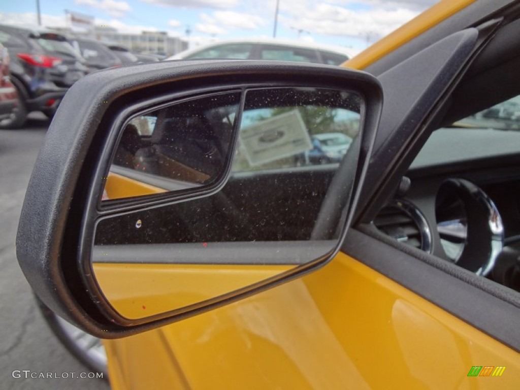 2012 Mustang V6 Convertible - Yellow Blaze Metallic Tri-Coat / Charcoal Black photo #8