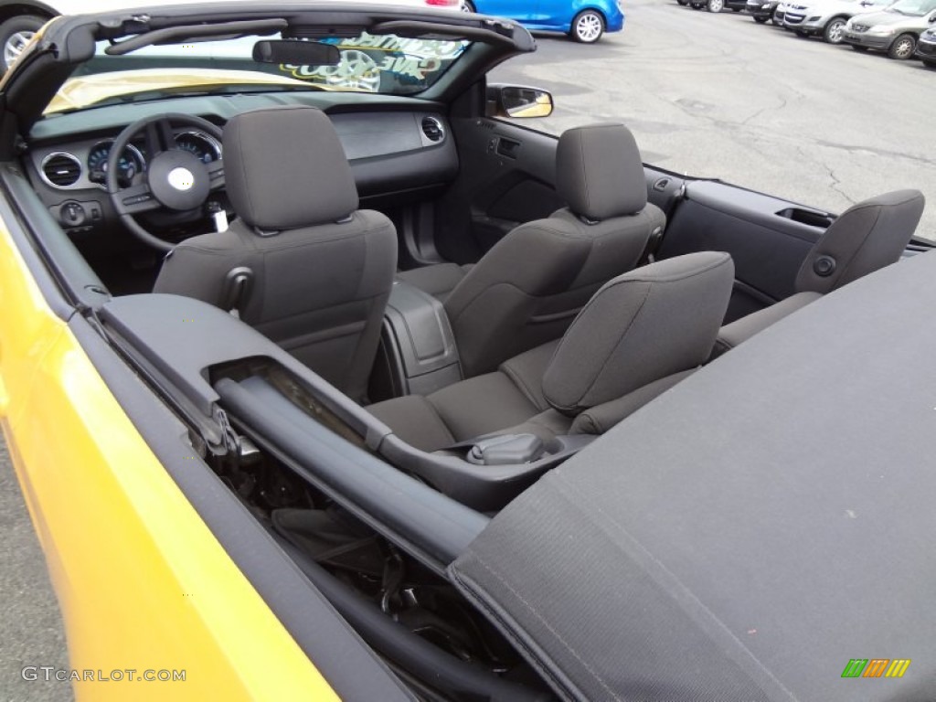 2012 Mustang V6 Convertible - Yellow Blaze Metallic Tri-Coat / Charcoal Black photo #9