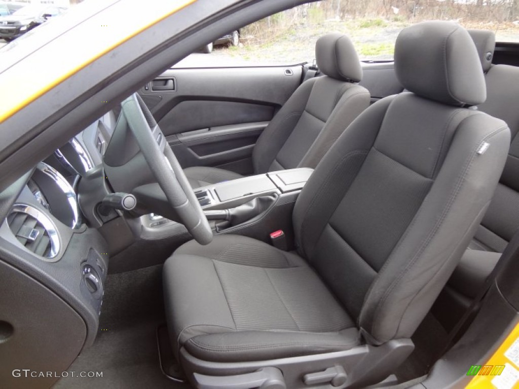 2012 Mustang V6 Convertible - Yellow Blaze Metallic Tri-Coat / Charcoal Black photo #12